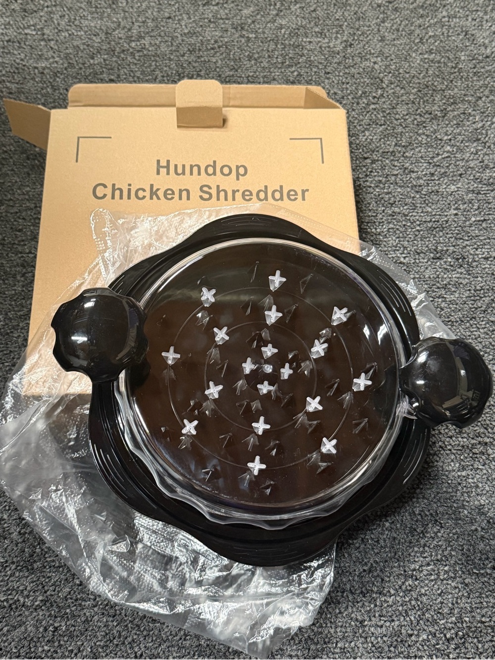 Black Chicken Shredder – Two-Handle Manual Poultry Shredder